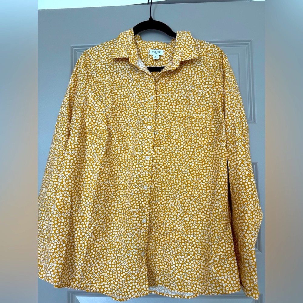 J Crew Button Down Floral Shirt - Women’s XL